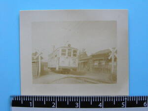 (J53)322 写真 古写真 電車 鉄道 鉄道写真 江ノ電 江ノ島電鉄 昭和26年3月25日