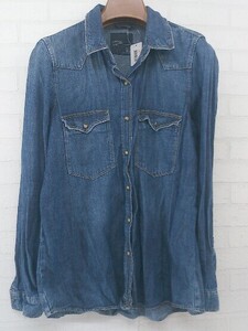 ◇ ZARA TRAFALUC DENIM MAKERS 長袖 デニム シャツ サイズEUR S USA S MEX 26 ブルー系 レディース P