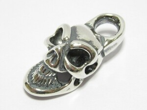 新品 Bill Wall Leather(ビルウォールレザー/BWL)Good Luck Skull Charm No Bail/ペンダント□ネックレス チャーム グッドラックスカル