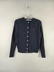 【雷市場（ポンジャン）商品韓国直送】 ポロ Ralph Lauren(ラルフローレン) レディース S ケーブル ニット カーディガン ネイビー