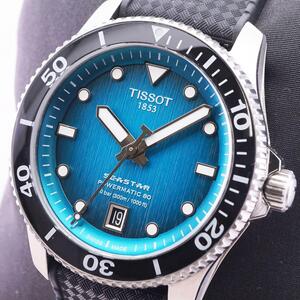 35762 ★TISSOT★ シースター1000 パワーマティック80 自動巻き 裏スケ