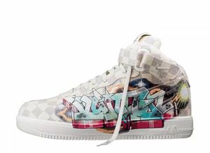 Louis Vuitton Nike Air Force 1 Mid by Virgil Abloh "Sail & Multi Color" 25.5cm 1A9VE0