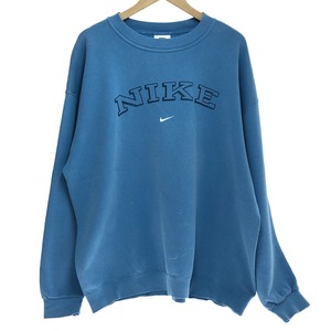 □□ NIKE ナイキ スウェット トレーナー XLサイズ FA-98-BSW ブルー 傷や汚れあり