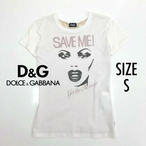 ☆未使用品☆D&G Tシャツ バック シースルー バックレース　プリント