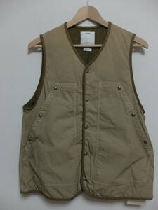 新品未使用 visvim ビズビム 2022SS COVEY DOWN VEST サイズ1 カーキ