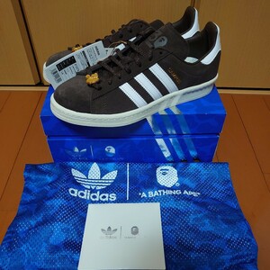 【新品・タグ付き】adidas×A BATHING APE ア ベイシング エイプ 30周年記念 CAMPUS 80S BAPE 30TH ANNIVERSARY ブラウン IF3379 size 25.0