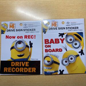 新品　☆ミニオンステッカー☆Minion sticker2点セット