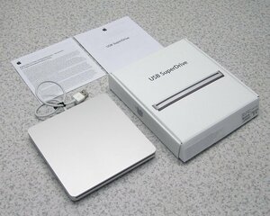 ■9台入荷 Apple/アップル USB SuperDrive A1379（MD564ZM/A) ノートPC専用DVDマルチドライブ 箱付き美品！