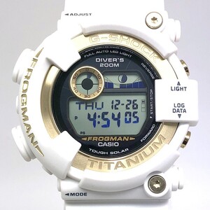 極美品 タグ付 G-SHOCK GW-8201K-7 フロッグマン イルクジ2024 コラボ30周年記念 タフソーラー ホワイト 2024年6月発売 【IT5T7V4D3S0O】