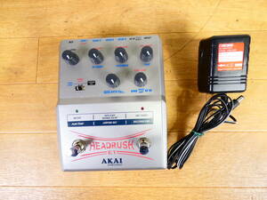 【USED!AKAI コンパクトエフェクター E1 HEADRUSH★アカイ/音楽機材/アダプター付き ※現状品＠送料520円（5）】