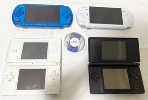 1D013 SONY ソニー PSP-3000 Nintendo ニンテンドー USG-001 DS Lite ゲーム機本体 ソフト まとめ セット ジャンク