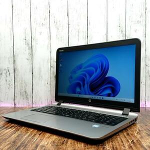 【動作確認済】HPノートPC ProBook 450 G3 Windows11 SSD 256GB CPU Intel Corei5 6200U 15.6インチ メモリ 4GB パソコン 本体のみ