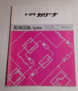 ●「トヨタ　カリーナ　配線図集/追補版　1991年6月」