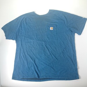 3XL carhartt カーハート 半袖Tシャツ ブルー 古着卸 リユース ultramto