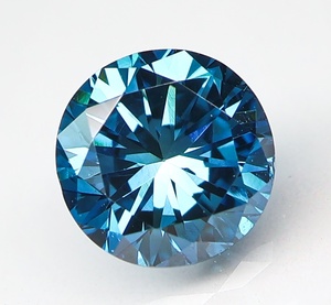 【100円～】0.382ct 天然ダイヤ Fancy Greenish Blue (トリート) SI1 