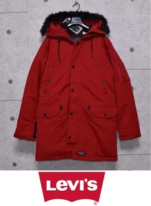 【送料無料】新品 リーバイス N-3B ダウンコート M 定価38500円 レッド BALBOA PARKA ★