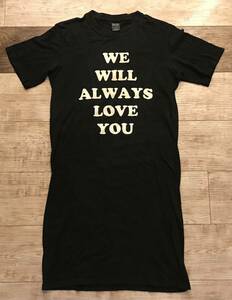 NUMBER (N)INE ナンバーナイン 03SS カート期 Tシャツ メッセージロング丈 WE WILL ALWAYS LOVE YOU 宮下貴裕 ソロイスト ブラック サイズ3