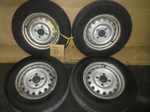 【検査済】 ハイゼット EBD-S321V 純正 12インチx4.00B ４穴 ４本 P=100 40 [ZNo:06003029] 9932