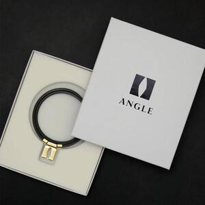 【限定1個】★未使用★ANGLE（アングル）e.モデル01ネックレス（AE01N)★ピュアゴールド（24金Plating）★Lサイズ50㎝★正規品★専用箱入★