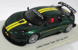 1/43 ロータス エヴォーラ タイプ 124 カップ GT4 英 レーシング 緑メタ / 黄 ライン 佐藤 琢磨 2010 絶版品 送料込 