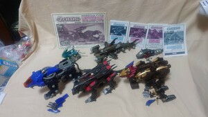 ジャンク 現状品 1部取説付き ゾイド ZOIDS 6体まとめて シールドライガー ライトニングサイクス モルガ ハンマーヘッド セイバリオン ほか