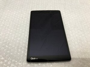 k154□ 【やや傷汚れ有】 1円～ 通電のみ確認済 au Qua tab タブレット 本体のみ 利用制限[〇]