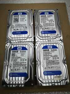 WD WD5000AAKX HDD 4個セット ジャンク扱い　