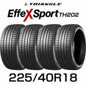 【新品】【2024年製】 輸入サマータイヤ4本セット 225/40R18-92Y TRIANGLE EffeX Sport TH202 / トライアングル 2254018 225/40/18