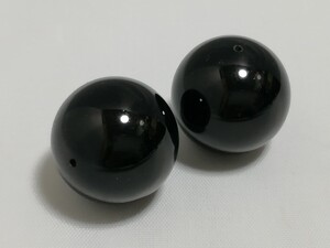 天然特大丸玉オニキス　まとめて　25mm 11495