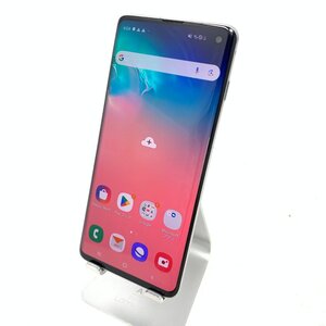 【動作品】SAMSUNG/Galaxy S10/128GB/プリズムホワイト/91648