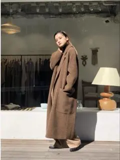 《used》TODAYFUL OVER CHECK COAT