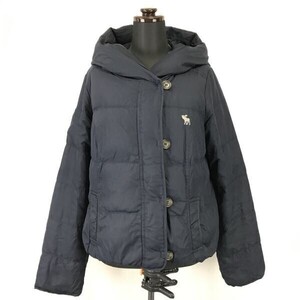 Abercrombie & Fitch★スナップボタン/80%ダウンジャケット【women’s size -M/紺/navy blue】Coats/Jackets/Jumpers◆BH180