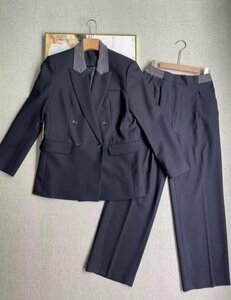 Brunello Cucinelli　ブルネロクチネリ　レディース　2点セット　ジャケット　スーツ　パンツ　S-L　サイズ選択可能 新品