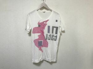 本物ディーゼルDIESELコットンプリントVネック半袖Tシャツメンズビジネスアメカジミリタリーサーフ白ホワイトマカオ製S