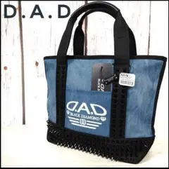 完売品✨新品✨【定価12900円】D.A.D デニム トートバッグ スタッズ付