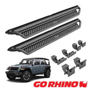 【GO RHINO 正規品】ドミネイター エクストリーム D1シリーズ サイドステップ ロックスライダー D14506T ジープ JL ラングラー 4ドア