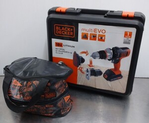 中古品 BLACK+DECKER マルチエボベーシック＆マルノコヘッド EVO185B1＋ECH183 囗T巛