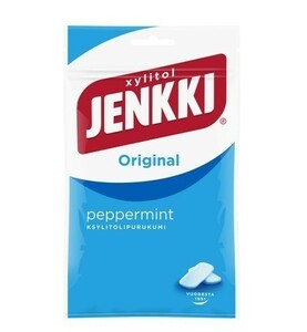 Cloetta Jenkki クロエッタ イェンキ ペッパーミント味 キシリトール ガム 1袋×100g フィンランドのお菓子です