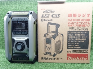 未使用 makita マキタ 充電式ラジオ 全機能搭載フラッグシップタイプ AC100V/10.8V/14.4V/18V/40Vmax対応 MR005GZO オリーブ