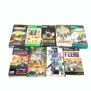 SFC ゼルダの伝説/プリンスオブペルシャ/F-ZERO他 スーパーファミコンソフト 箱説付き まとめ売り 9本セット＊簡易検査品