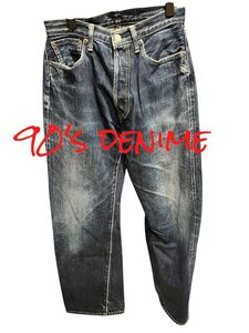 90s DENIME 旧ドゥニーム D-HG1118 初期タグ 66モデル デニムパンツ