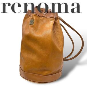 renoma レノマ　レザー　リュックサック　ショルダーバッグ　大容量