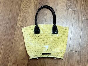 MARY QUANT マリークワント ビニールバッグ レモン色 プールバッグ ビーチバッグ