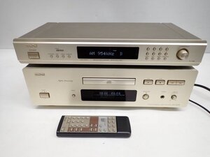 DENON DCD-1650AR リモコン付 ジャンク品 + TU-1500 動作品 デノン デンオン CDプレーヤー + AM/FMステレオチューナー ∩ 70E2B-3