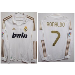 adidas　2011〜12 レアルマドリード　ロナウド　　長袖 ユニフォーム　Cristiano　ronaldo　realmadrid