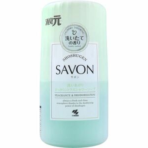 小林製薬 消臭元 SAVON サボン 室内/トイレ用 洗いたての香り 洗いあがりすっきりシトラスシャワーソープ 400mL X6個