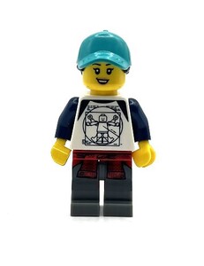 即決 新品 未使用　レゴ LEGO ミニフィグ ミニフィギュア シティ　アメカジの女の人　女性　腰シャツ