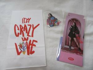 ITZY CRAZY IN LOVE 封入 ペーパースタンド スペシャルカードセット ステッカーパック