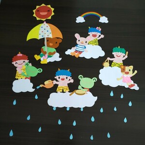 雷さま　幼稚園 保育園 壁面飾り