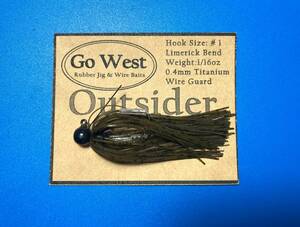 GoWest 【Outsider】No.38 スモラバ (1/16oz ・0.4mm チタンガード) Color:Green Pumpkin